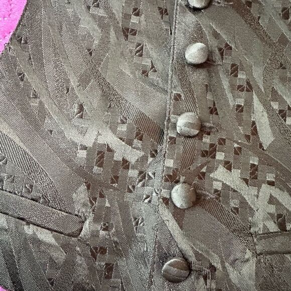 Boys Bracci Tux beautiful black vest Large adjustable at neck and back - Picture 4 of 6